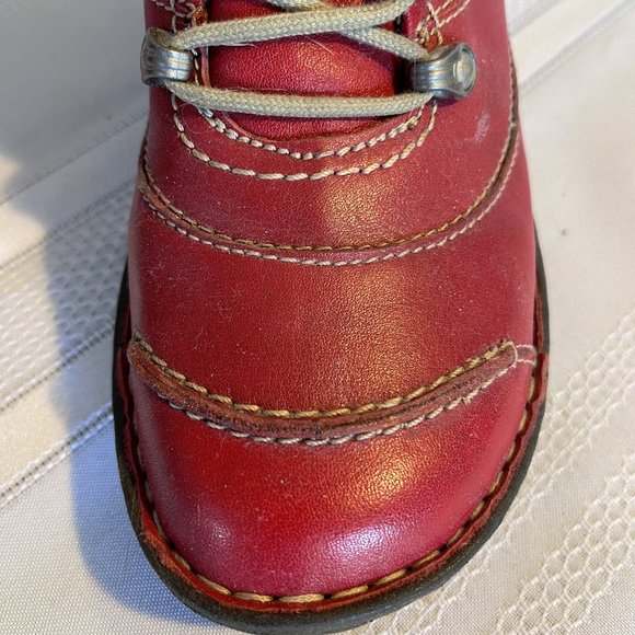 Josef Siebel Red Ankle Boots - Picture 4 of 11